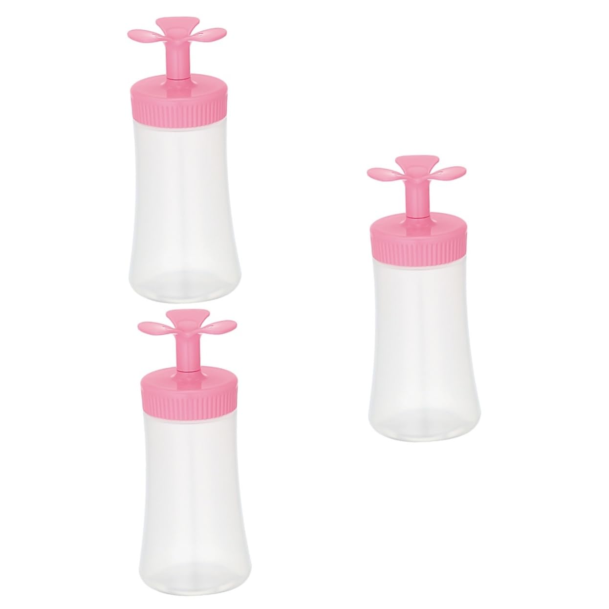 DECHOUS 3pcs Squeeze Bottles for Ketchup Mustard Condiment Bottles Set Salad Dressing Sauce Dispensers Leakproof