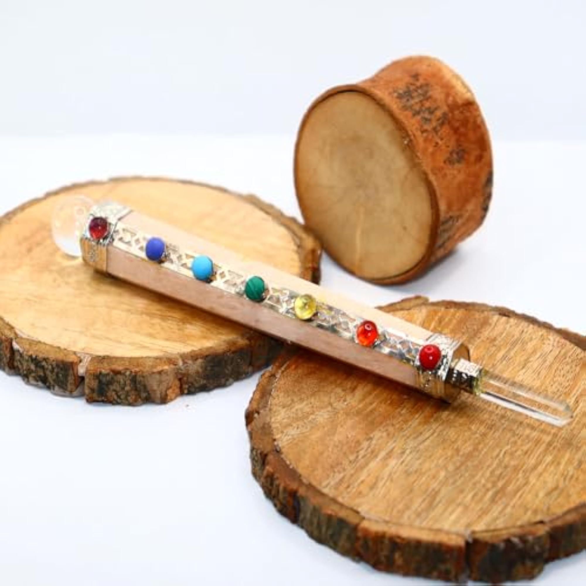 7 Moonstone Chakra Massage Wand Healing Power Crystal Point