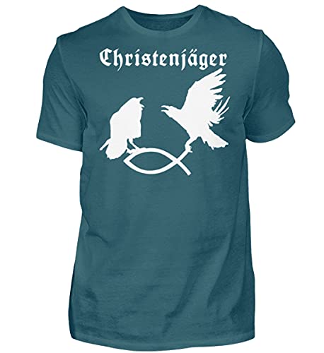 T-shirt Odin's Raben bleu de qualité supérieure Hugin et Munin L