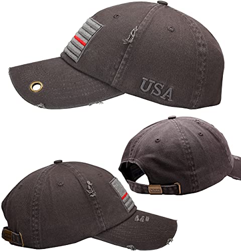Image of Antourage American Flag Unisex Baseball Hat for Men and Women | USA Flag Mesh Snapback Flat Visor Cap + 2 Patriotic Patches