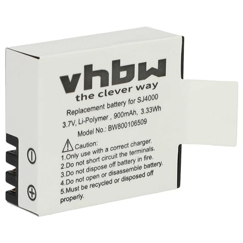 vhbw Akku kompatibel mit Rollei Actioncam 220,...