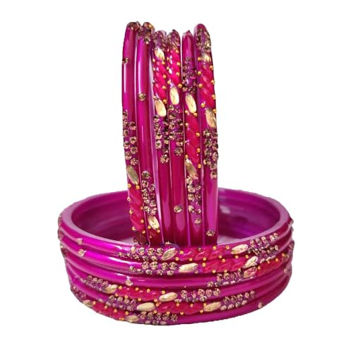 Shemass™ New Drop Design Bangle/Traditional Glass Bangle Set For Women & Girls |Indian Bollywood Colourful Glass Bangles