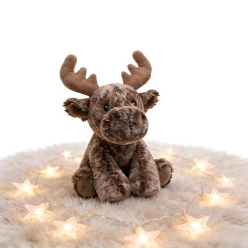 Karoeiwa Moose Reindeer Stuffed Animal 8.5 inch Cute Forest Wild Realistic Deer Elk Plush Toys Soft Elk Plushies Huggable Dolls Birthday Gifts for Kids Adults by Karoeiwa - Used condition - Image 6