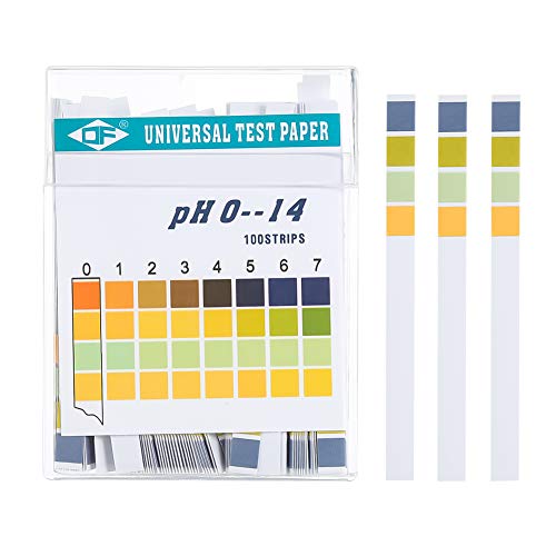 AUXSOUL - AUXSOUL 100PCS PH Test Strips 0-14 PH Strips PH Test Paper PH-Indicator Strip to Test Drinking Water, Food, Pools, Aquariums, Monitor Body pH Levels
