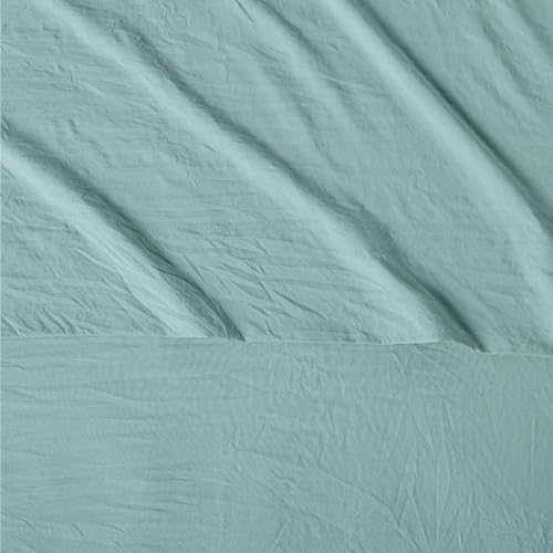 Amazon Basics Queen Bed Sheet, 4-Piece Bedding Set, Double Brushed Microfiber, Ultra Soft, Easy Care, Blue view 4