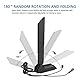 Gintai WLAN-Antenna PC WiFi 6E Tri-Band Antenne - 2.4 GHz/5GHz/6GHz, WiFi 6E Antenne für Asus PCs Router, Computer, Gaming-Geräte 2.4g/5g/5.8g/6g WLAN Verstärker Magnetic Base Folding(Schwarz)