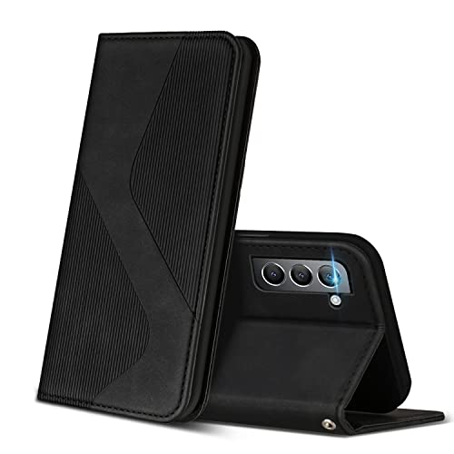 ZONNAVI Funda para Samsung Galaxy S22 Plus, Funda Libro de Cuero con Ranura para Tarjeta y Magnético, Wallet Flip Caso Cubierta Case Carcasa para Samsung Galaxy S22 Plus (Negro)