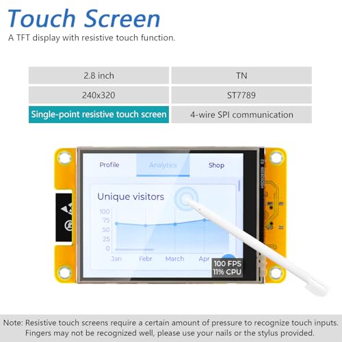 Image of Freenove Bitcoin Miner Solo Lottery Miner, ESP32 CYD 2.8 inch Touch Display 240x320 Pixel TN Screen ST7789 Driver, Dual-core 32-bit 240 MHz Microcontroller WiFi+BT Programmable, Code Tutorial