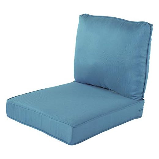 Quality Outdoor Living 29-SB23SB 23 x 26 Chair Cushion, 23x26, Sky Blue