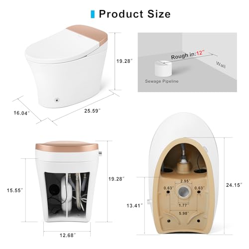 Cosvalve-Smart-Toilet-Bidet-Toilet-Foot-Sensor-Flushing-Remote-Control-Auto-Flushing-One-Piece-Toilet-Remote-Control-Heated-Seat