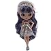 1/6 BJD Doll is Similar to Neo Blythe, 4-Color Changing Eyes Matte Face and Ball Jointed Body Dolls, 12 Inch Customized Dolls Can Changed Makeup and Dress DIY (Purple)