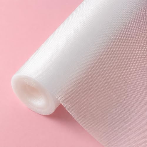 Image of Renva EVA Food Grade Kitchen Drawer mat Anti-Slip Shelf,Washable Liner Sheet for Fridge, Cabinet, Cupboard, Drawers, Wardrobe Place Mats (Transperant, 45 * 500 CM)