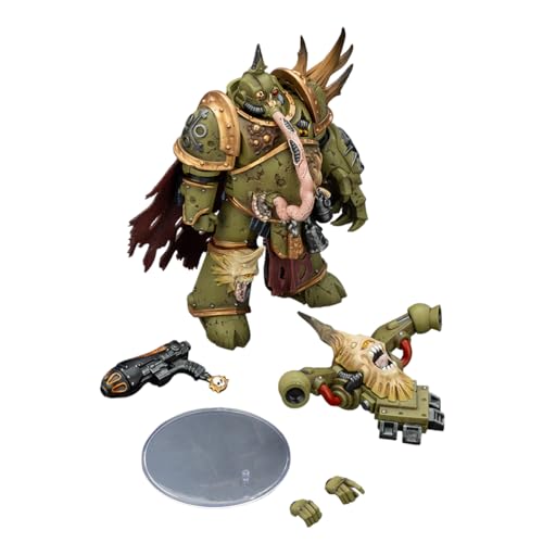 Image of JOYTOY Warhammer 40K Death Guard Plague Marine Champion 2PCS 4.80-5.51 inch 1 /18 Action Figure Collection Model Birthday Gifts 15Age+