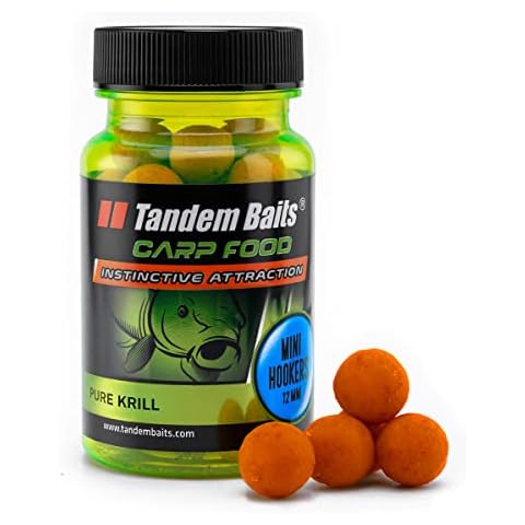 Tandem Baits Carp Food Perfecction Mini Hookes Pure Krill | Carp Fishing Hookbaits | Carp Fishing Bait | Carp Bait | Carp Fishing Accessories for Monster Fish 12mm 50g Cover