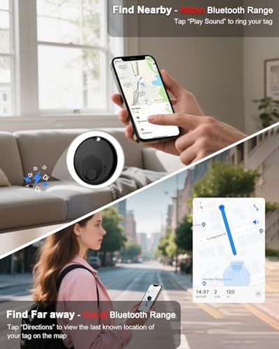 Air Tracker Tags-2 Pack - for iOS Only - Bluetooth Keys Finder Luggage Tracker Compatible - image 5