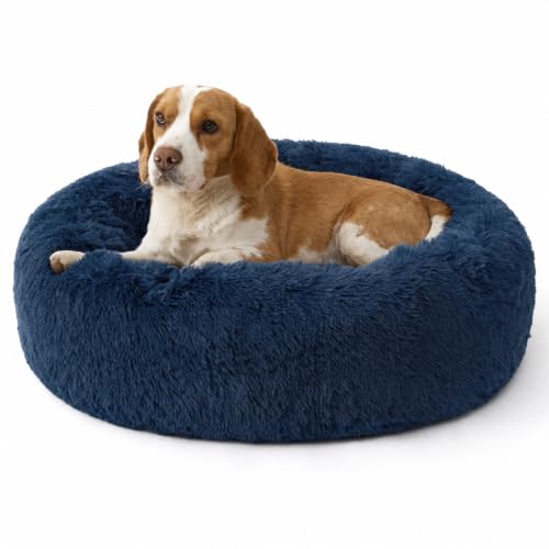 Image of Bedsure SupportMax Calming Dog Bed Medium Size Dog Washable Pet Bed,30in