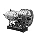 HOENTECH Turbofan Engine Model Kit That Works, 1/12 Scale Aviation Dual-Spool Turbofan Engine, 300+ PCS All-Metal DIY Assembly Jet Engine with Motor Drive for Adults Collectors