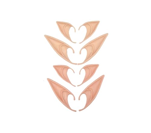 Oreja De Elfo, 4 Pares De Fantasía De Látex De Elfo para Halloween, Cosplay, Carnaval, Fiesta, Carnaval, Disfraz De Látex, para Cosplay Cover