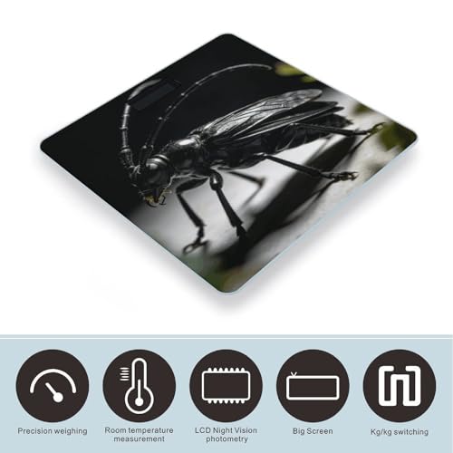Balanza Digital de Baño RLDOBOFE con Pantalla LED miniatura 3