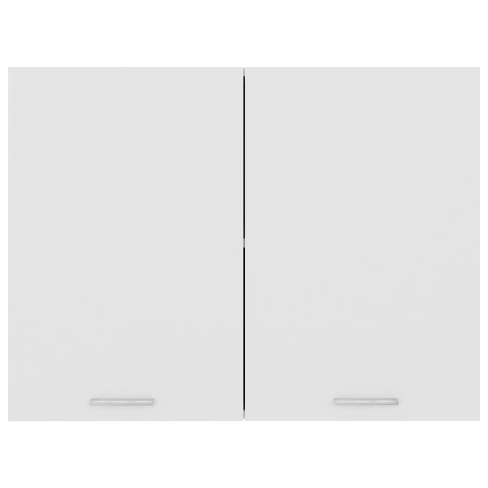 Gecheer Hängeschrank Lyon Weiß 80x31x60 cm Holzwerkstoff Wandschrank Lagerschrank Küchenschrank für Kochutensilien Vorräte