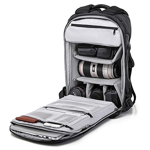 Kamerarucksack, Wasserabweisend Große Fotorucksack DSLR SLR Bag Diebstahl Professionell Kameratasche Kompatibel mit Foto Spiegelreflexkamera Objektiv