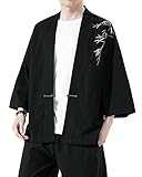 Material of color 35: kimono robe is made of 65% cotton and 35% polyester fabric, very soft, lightweight, breathable. It is comfortable to wear especially in hot days, as daily casual lounge wear at home or outdoor. Kimono Design of color 35: seven s...