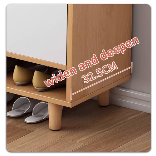 Meuble à chaussures à 5 niveaux compact anti-odeur avec tiroirs de rangement