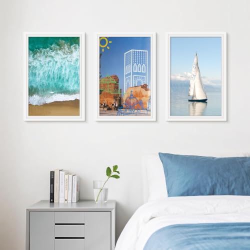 Image of Picrit 12x18 White Poster Frame, Picture Frame for Wall, 3 Pack