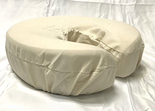 Therapistâ€™s Choice Premium Deluxe Microfiber Massage Table Face Cradle Covers, 4pcs per package (Natural)