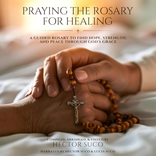 Diseño de la portada del título Praying the Rosary for Healing