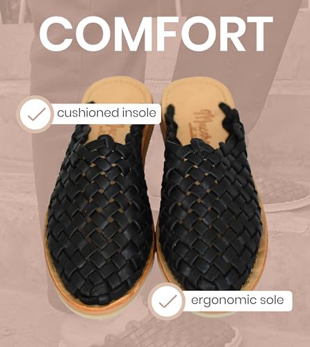 Image of Macarena Collection Womens Shoes Leather Sandals for Women | Huarache Handmade Mexican Sandals | Comfortable & Stylish Womens Sandals Panal