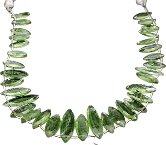 Bracelet créateur péridot briolette marquise, fini les bijoux ternes en pierre verte