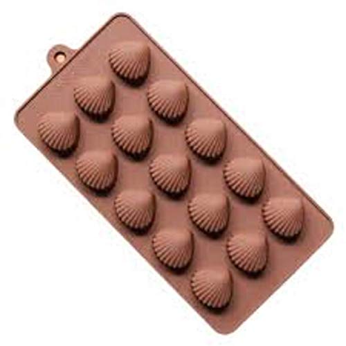 Image of Silicone Chocolate Mould| Cake Baking Mould | Bakeware Chocolate Moulds (SeaShell Moulds 1 Pack)