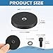 4Pcs Rubber Coated Magnets, 30LBS Anti-Scratch Neodymium Magnet Base with M5 Threaded Studs and Nuts for Light Bar, Mirror, Tools and Equipement