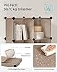 SONGMICS Steckregal, Kunststoffregal, DIY-Würfelregal, Stufenregal, Regalsystem, 6 Fächer, für Spielzeug, Schuhe, Bücher, Wohnzimmer, Kinderzimmer, Schlafzimmer, 93 x 31 x 93 cm, Kamelbraun LPC111K01