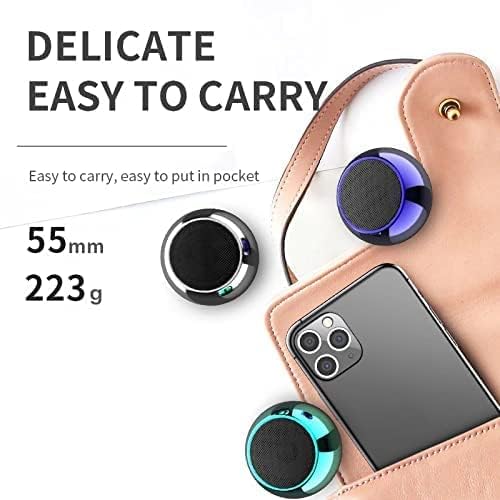 Image of Mini Bluetooth Speaker, Portable Wireless Audio Player, Small Size, Big Sound, Effortless Connectivity, for Mobile Devices (Multicolor)