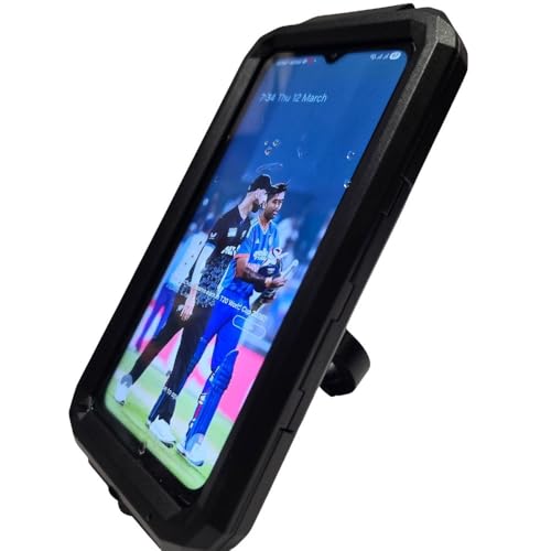 Image of LGP Waterproof Motorcycle Mobile Holder Handlebar Mount Phone Holder with Touch Screen Pouch for Bike Navigation