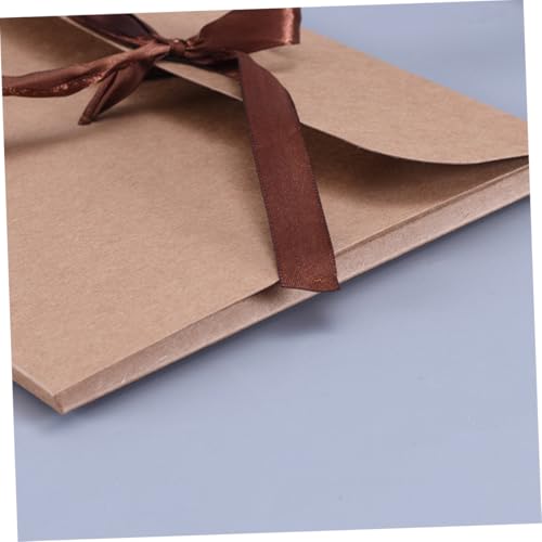 Enveloppes rétro kraft pour invitations lettres format vintage x10 - 4