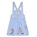 Wizard of Oz Cowardly Lion Dorothy Scarecrow Toddler Girls Matching Family Dress & T-Shirt Outfit Set Gingham Light Blue 3T