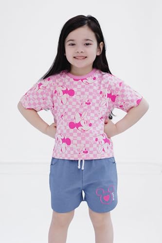 Image of Disney Mickey Mouse & Friends Girls' 2-Piece T-Shirt and Shorts Set for Baby & Kids