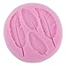 niceeshop(TM) 4 Cavity 3D Feather Shape Silicone Cake Mold Candy Jelly Fondant Making Mold Tools,Random Color