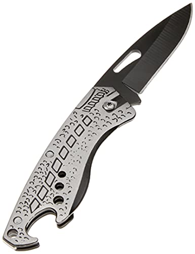Western YG08 Canivete Dobrável, Preto/Prata, 14.3 cm