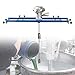 Power Mixer Pneumatic Agitator Clamp-On Drum Agitator Industrial-Grade Pneumatic Shaker Paint Stirring Tool，Commercial 260 Gallon Folding Blade Paint Mixer, 0-1300 RPM Adjustable Speed, 400m