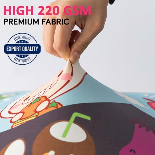 Image of HOKIPO 220gsm Durable and Washable Suitcase Covers for Trolley Suitcase, Small (18-19inch) - Sweet Thanks (AR-6343-D14)