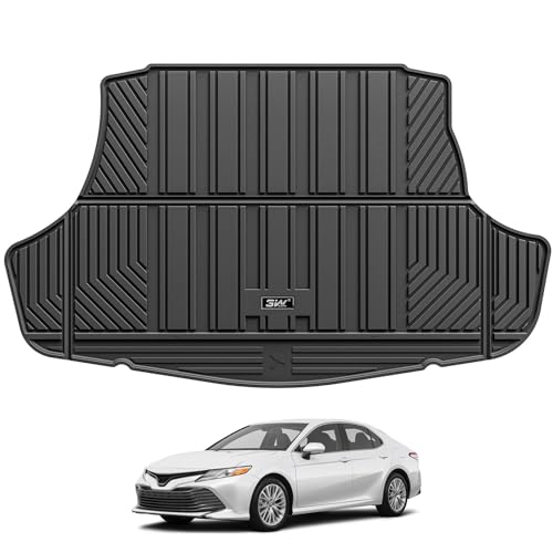 3W Trunk Mat for Toyota Camry 2018-2026 & Toyota Avalon 2019-2022, TPE All-Weather Trunk Liner, Hybrid/L/LE/SE/TRD/XLE/XSE Models, Black 1. Camry|18-26|Cargo Liner