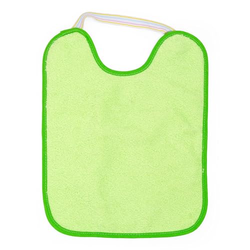 Miniatura 8 de Pack 4 Baberos Con Goma Elástica - Rizo De Algodón 90 Y Poliéster 10 - Impermeables, Suaves Y Absorbentes - Forro De Vinilo - Fácil Lavado Y Secado - Ideal Guardería Y Bebés - De 6 A 12 Meses