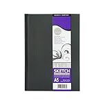 Daler-Rowney Simply Medium Grain 100gsm Hardback A5 Sketchbook, Soft White, 54 Sheets, Entry-Level Sketchpad, For Entry-Level Artists & Hobbyists