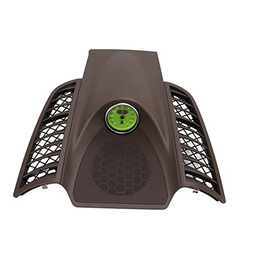 Dashboard Panel Trim Stopwatch Kit, Upper Center Dashboard Panel Trim with Green Stopwatch Replacement for 2011?2017 Console Parts (Brown #14)