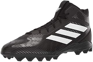 adidas Men's Freak Mid MD Football Shoe, Black/White/Grey, 11 M US