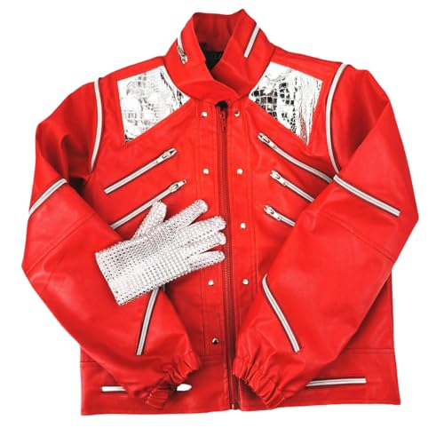 Chaqueta Roja Beat It para Niños MJEST miniatura 6